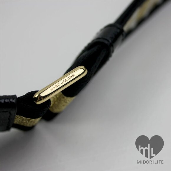 MARC JACOBS The Logo Webbing Strap – Gold Multi - Picture 6 of 6